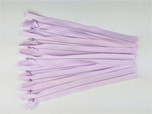 Fermoare invizibile 20 cm lila - cod 068