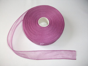 Panglica organza 15 mm - mov