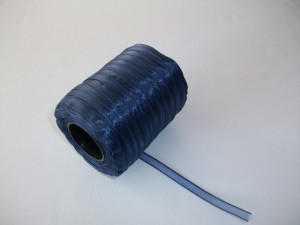 Panglica organza 6 mm - bleumarin