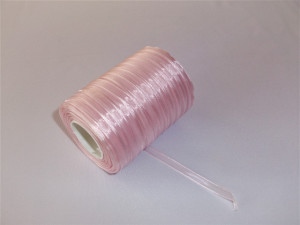 Panglica organza 6 mm - roz