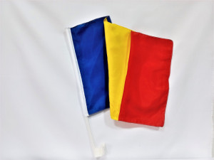 Steag auto cu suport plastic 30x45cm