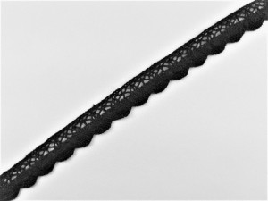 Dantela bumbac cod B, 20mm/11m, neagra