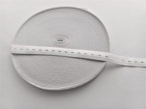 Elastic butoniera alb 20mm/40m