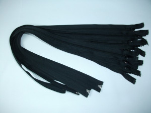 Fermoare detasabile #5 nylon 50,55,60,70,75,80,85,90 negru