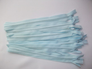 Fermoare invizibile 20 cm bleu
