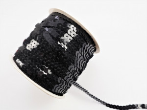 Paiete negre la rola, 6mm x 100yds
