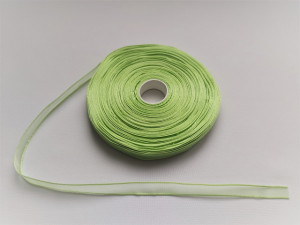 Panglica organza 10 mm - verde deschis