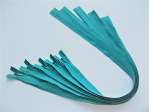 Fermoare invizibile 60 cm turcuaz, cod207