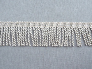 Franjuri poliester 6cm/11m ivoire