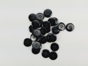 Nasturi sacou negri 20mm (M32), fara bordura