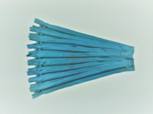 Fermoare fusta #3 - 25 cm turcuaz