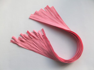 Fermoare invizibile 50 cm roz inchis, cod137
