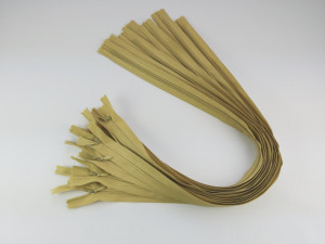 Fermoare invizibile 60 cm galben mustar, cod 131