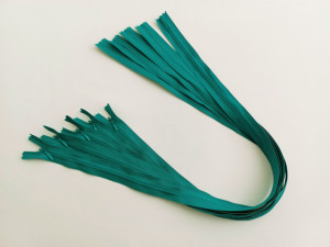 Fermoare invizibile 60 cm verde turcoaz, cod 275