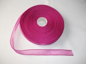Panglica organza 10 mm - ciclam