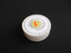 Bolduri cap perla albe