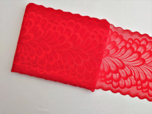 Dantela elastica rosie 18cm/10m, cod8020