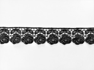 *Dantela poliester 4 cm neagra, cod61105