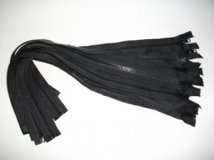 Fermoare detasabile #5 injectate 50,55,60,70,75,80,85,90,100 cm negru