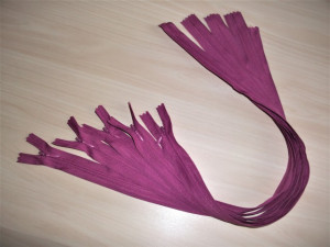 Fermoare invizibile 50 cm rosu violet, cod173