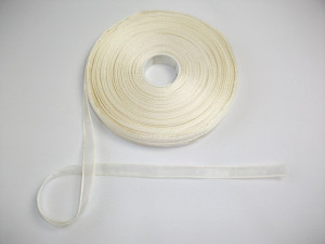 Panglica organza 10 mm - crem