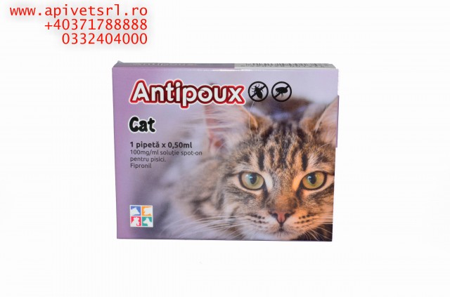 Antipoux cat- pipeta pt pisici BAX sigilat de la producator 20