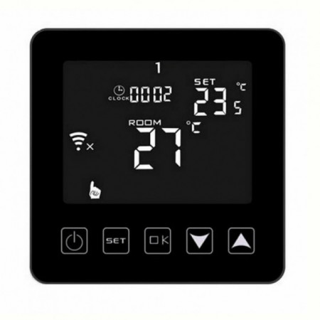 Termostat digital de pardoseala HY08WE-2-WIFI white touch screen