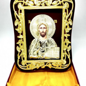 Icoana cadou Iisus Hristos Binecuvantand lumea