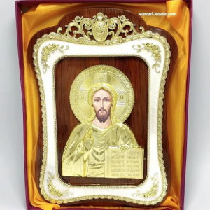 Icoana din lemn cu rama aurita Iisus