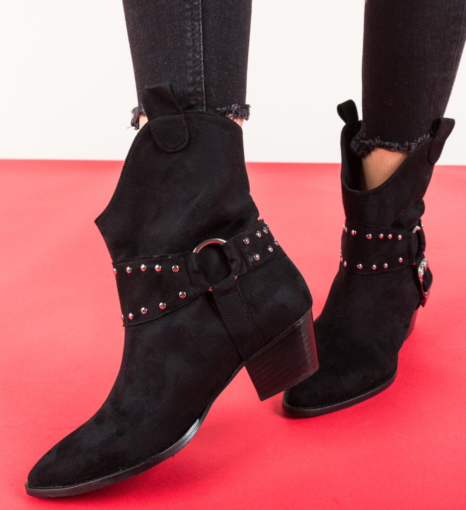 Botine ocata negre 2
