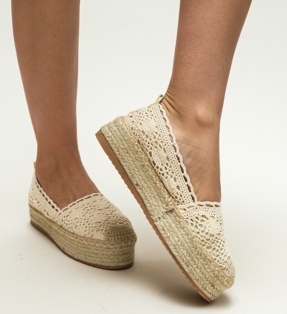 Espadrile Weber Bej