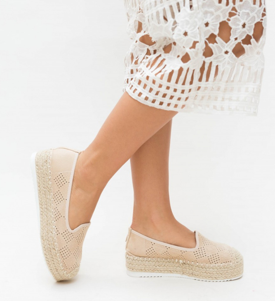 Espadrile zamo bej