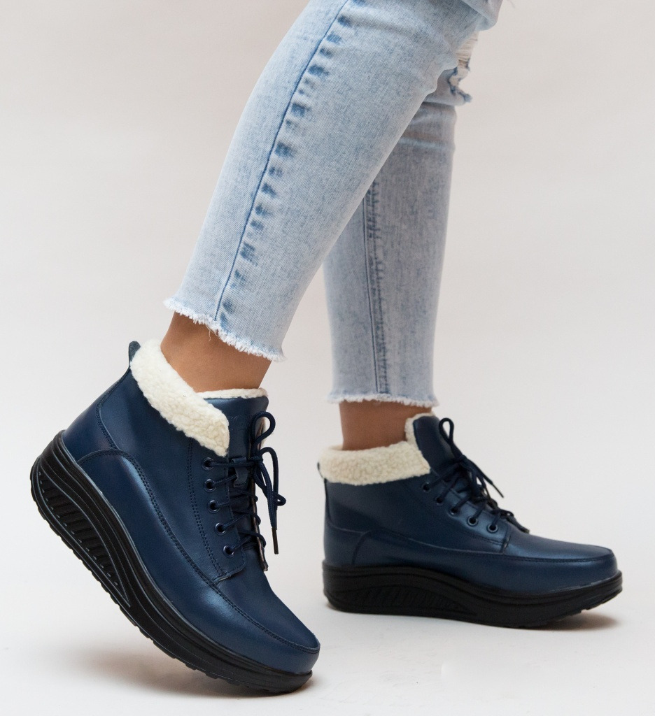 Pantofi casual blind bleu 2