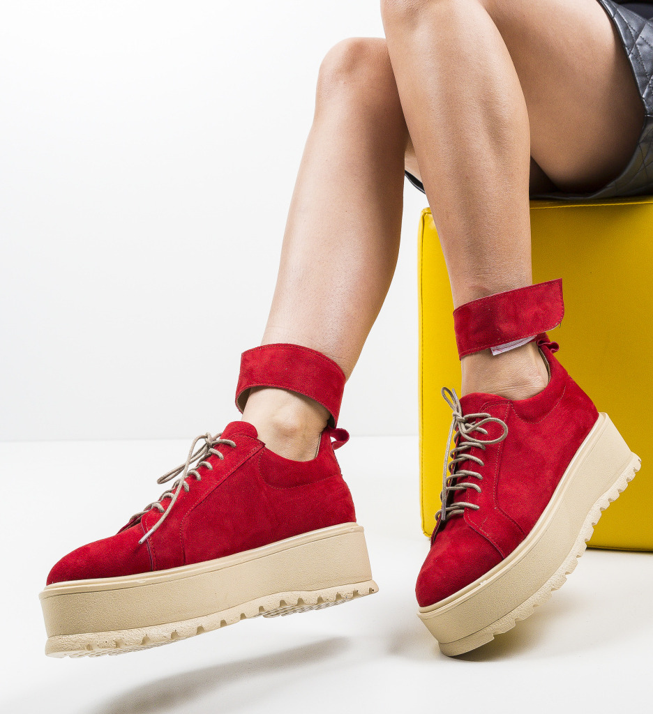 Pantofi Casual Brosky Rosii