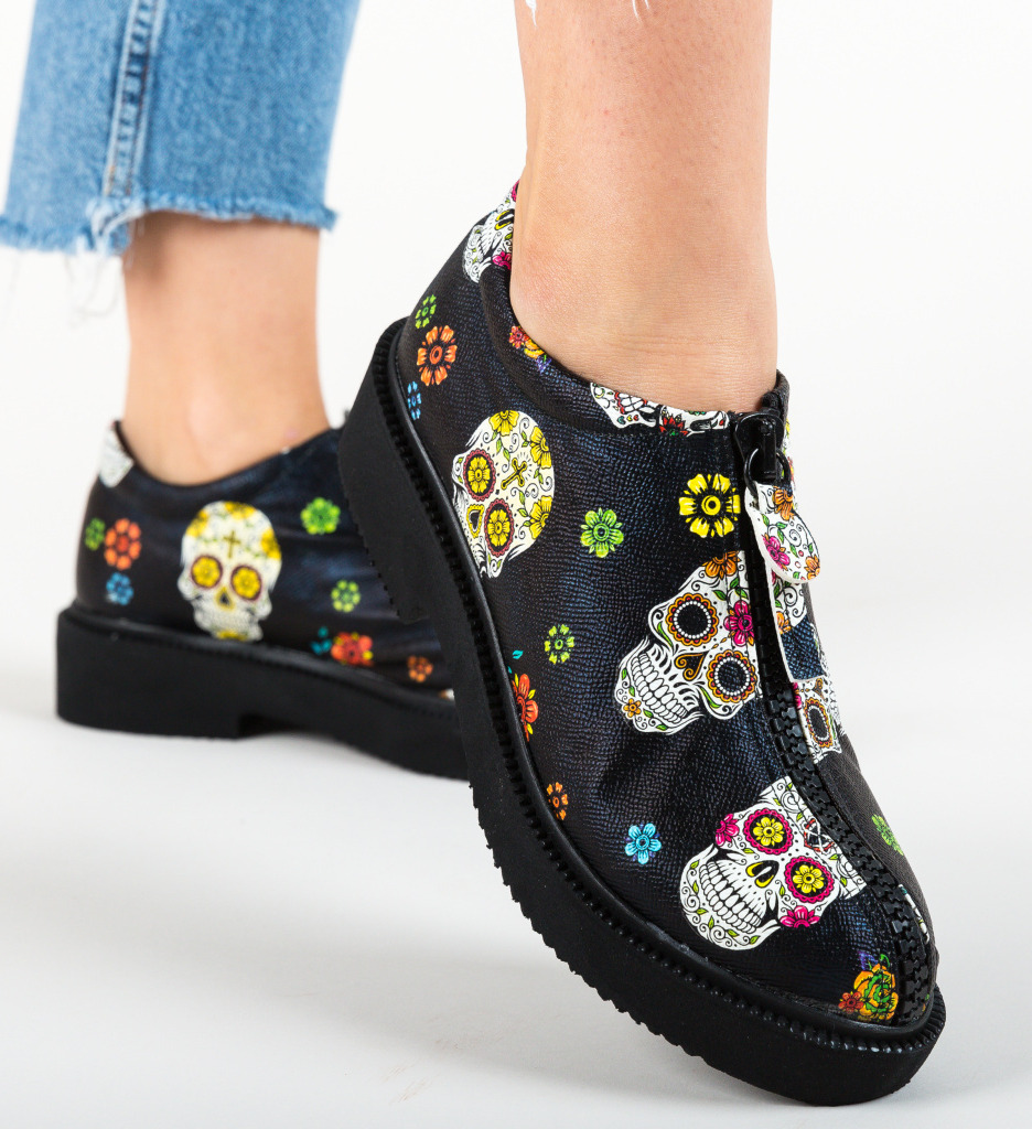 Pantofi casual flavia negri