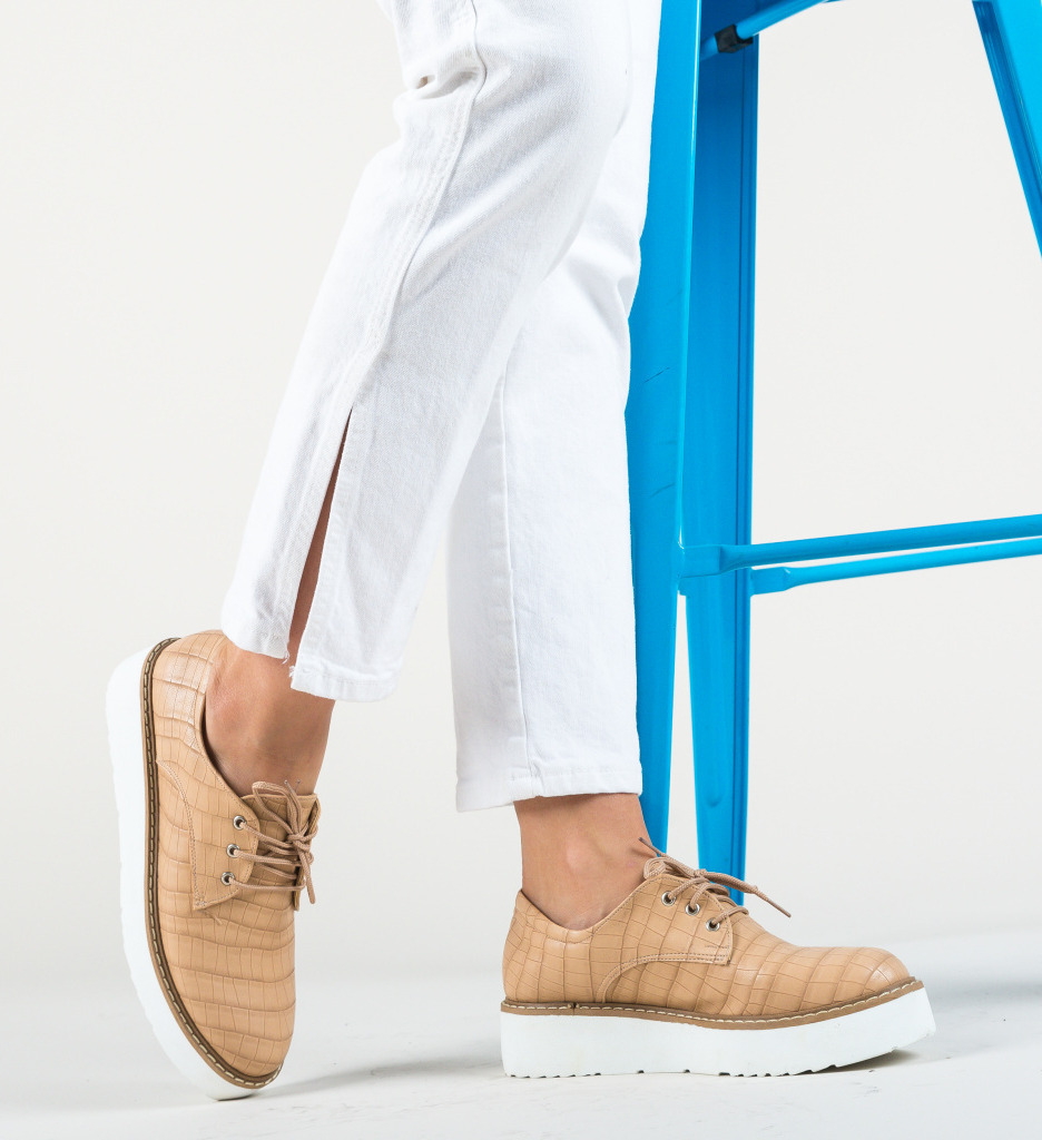Pantofi casual pruto bej