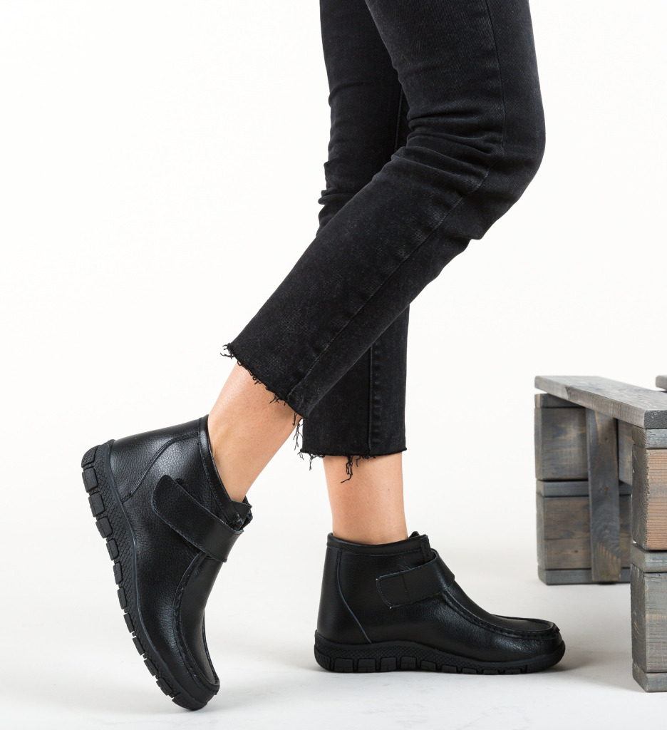 Pantofi casual santana negri