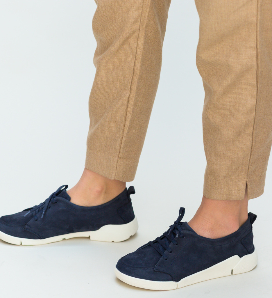 Pantofi casual viena bleumarin