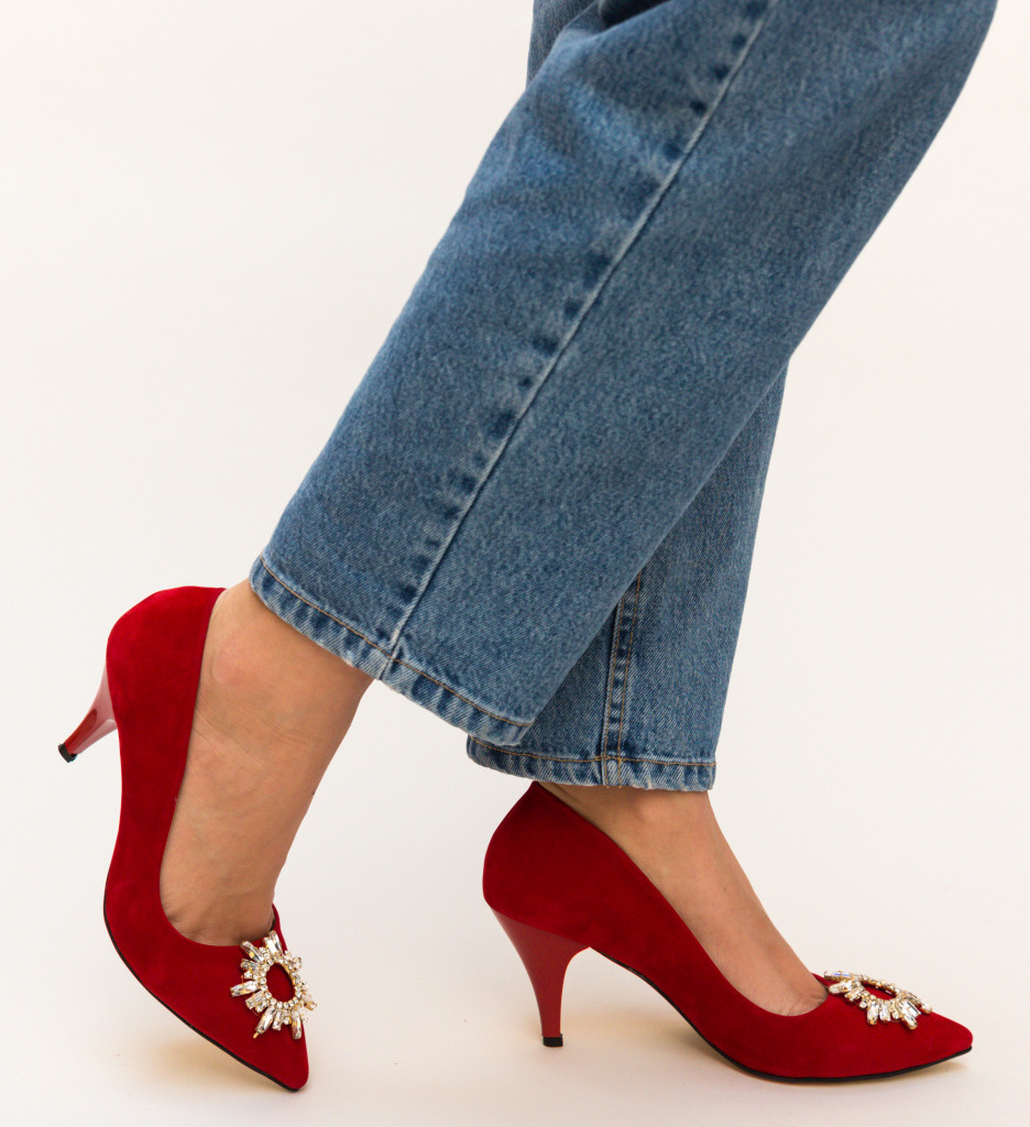Pantofi tanya rosii
