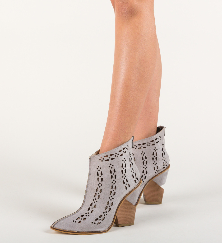 Botine deniso gri