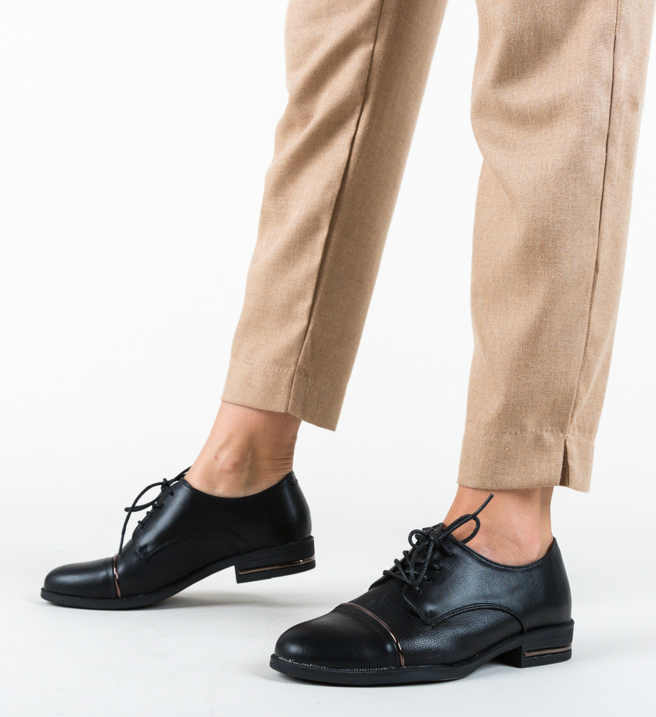 Pantofi casual best negri