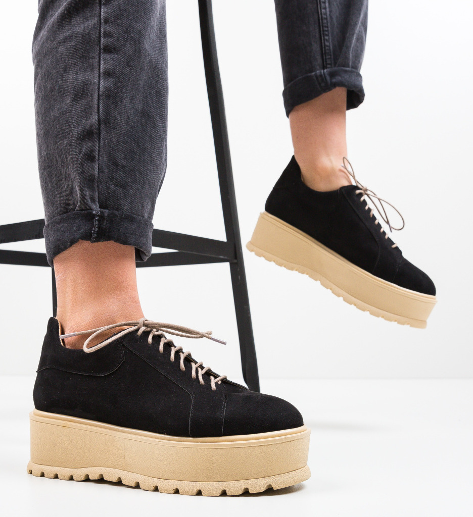 Pantofi Casual Dutano Negri