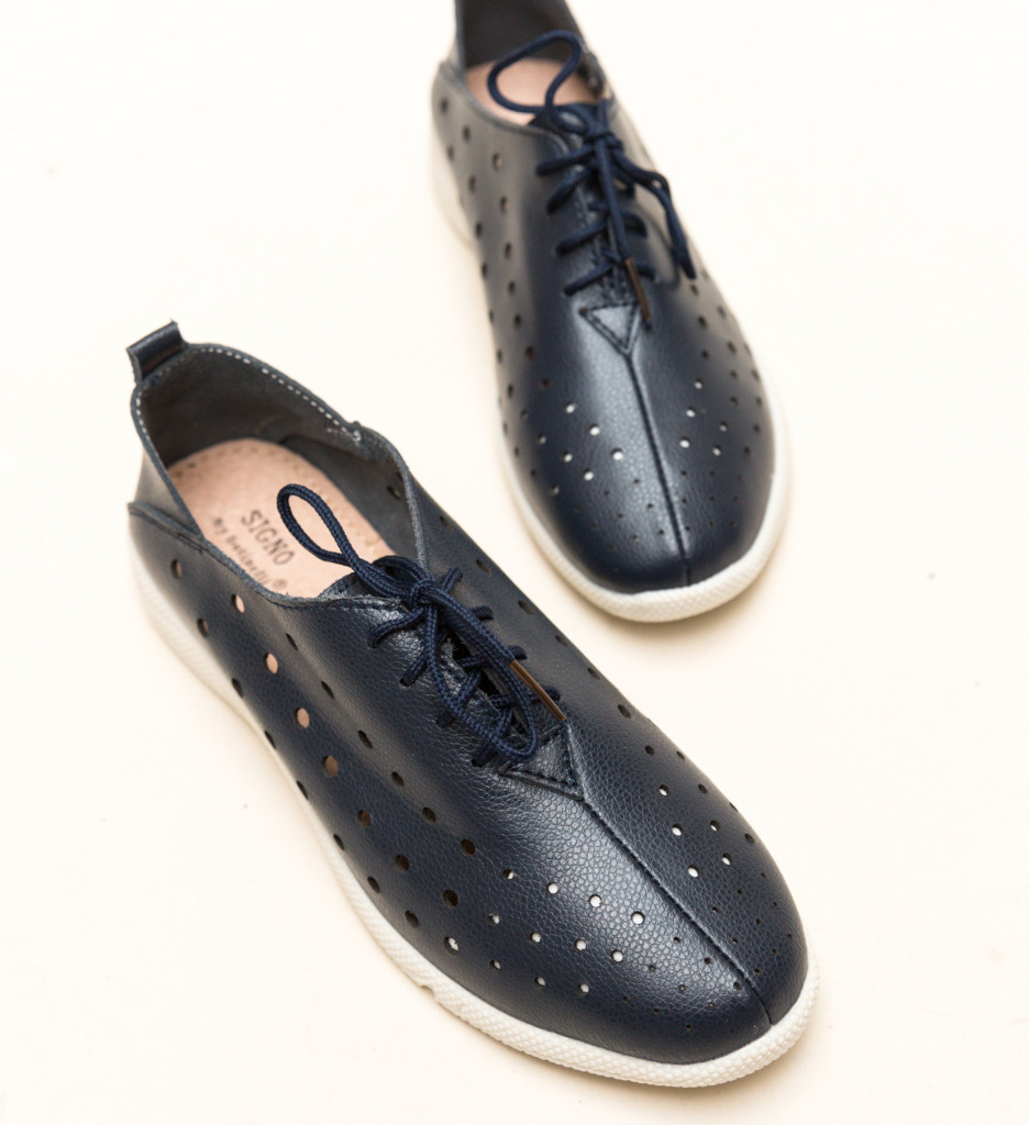 Pantofi casual jairo bleumarin