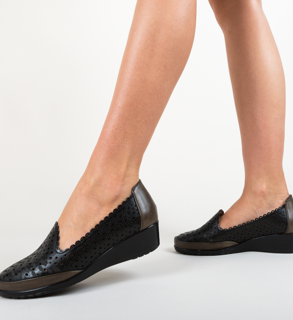 Pantofi casual kiloza negri