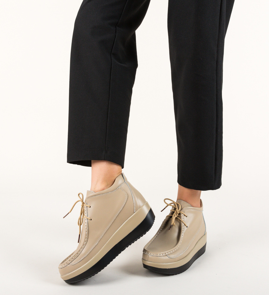 Pantofi casual nash bej