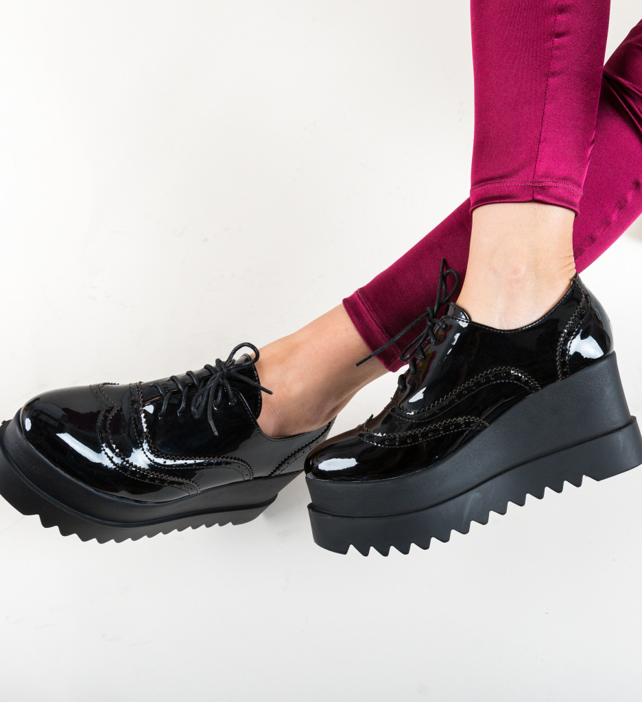Pantofi casual roxie negri