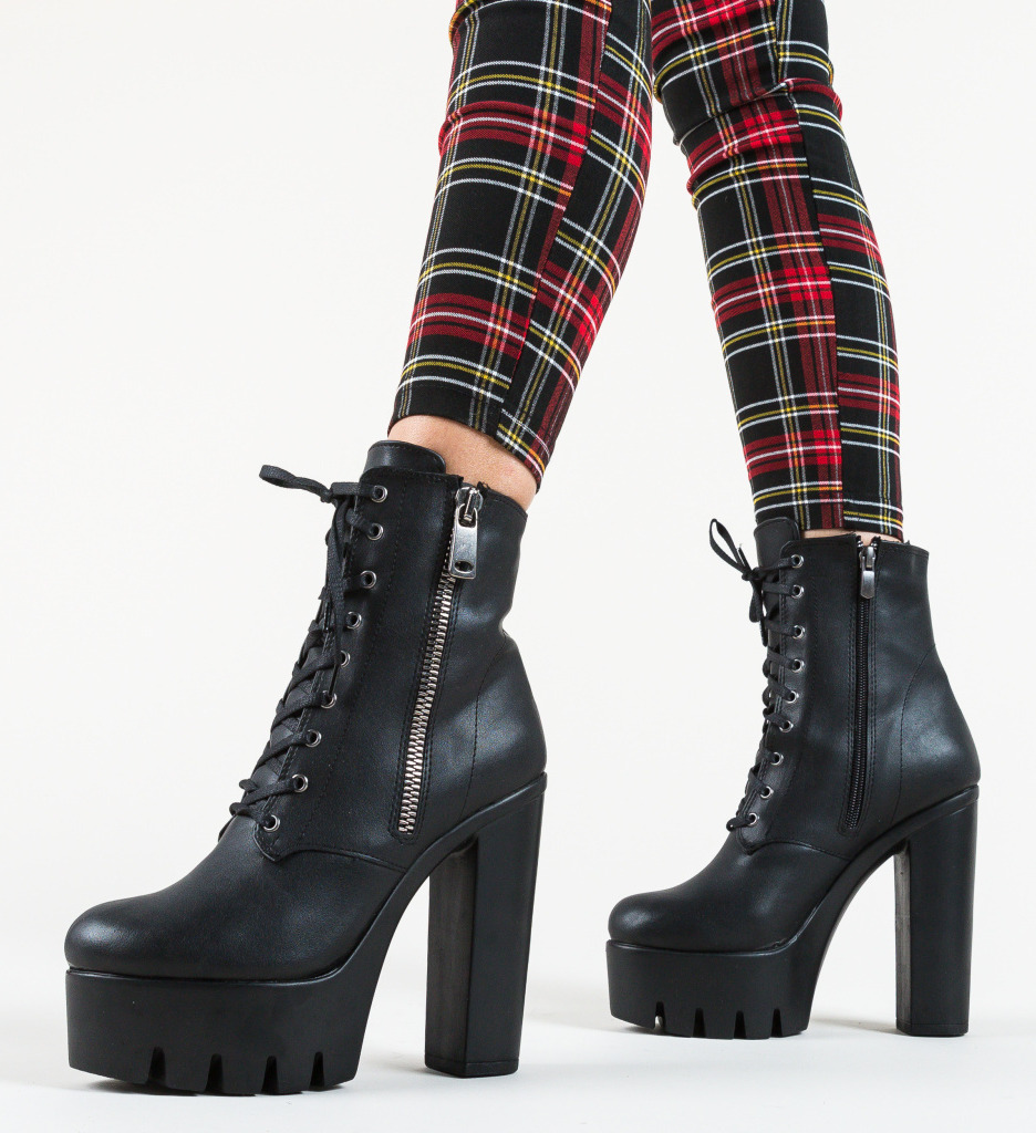Botine dalmatio negre