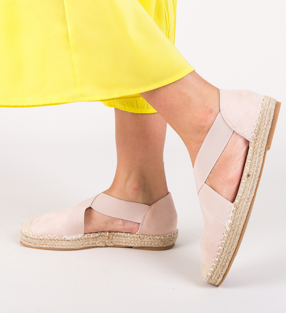 Espadrile icra nude