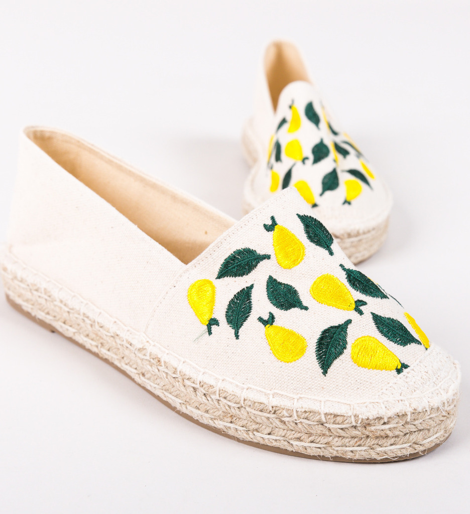 Espadrile terry bej 2