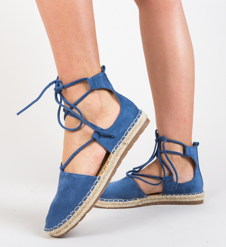 Espadrile tomli albastre